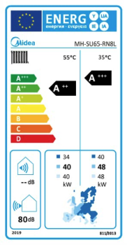 Preview: Midea Aqua Thermal Super 65 kW Luft-/Wasser-Wärmepumpe